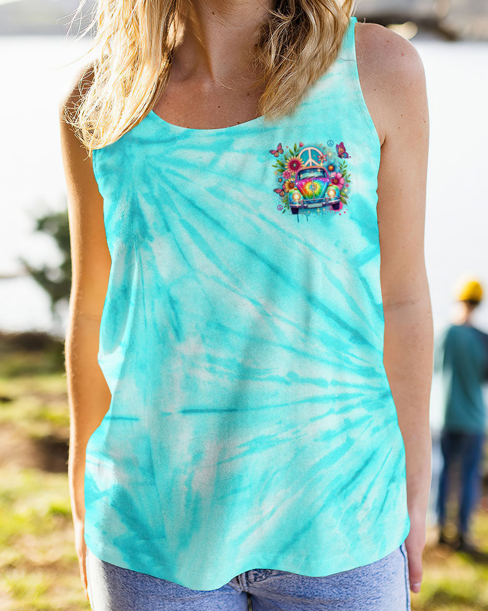 RUNNING AGAINST THE WIND CAR TIE DYE  ALL OVER PRINT - TLNO2203252
