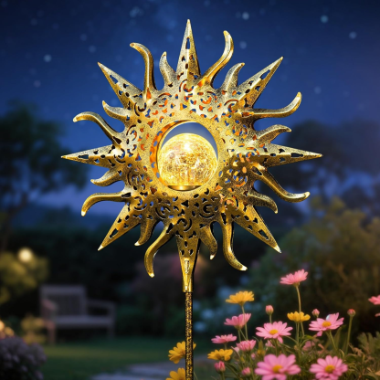 Homeimpro Moon Solar Lights Outdoor Garden Decor Gifts for Mom Women,Waterproof Stakes Yard Decorations for Lawn, Patio Accessories, Backyard Ornaments Birthday Gifts Mother Grandma (Bronze)