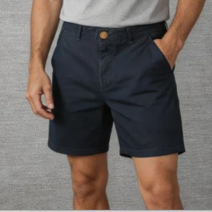 Men's 5" Classic Chino Shorts - Slim Fit Cotton Casual Summer Trousers for Men