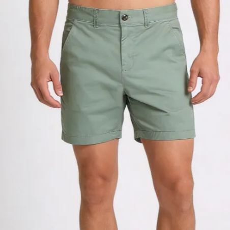 Men's 5" Classic Chino Shorts - Slim Fit Cotton Casual Summer Trousers for Men