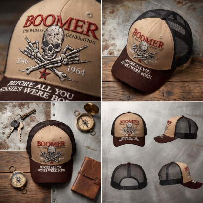 🏆Last Day 40% OFF🧢 BOOMER – THE BADASS GENERATION CAP (Buy 2 Free Shipping)
