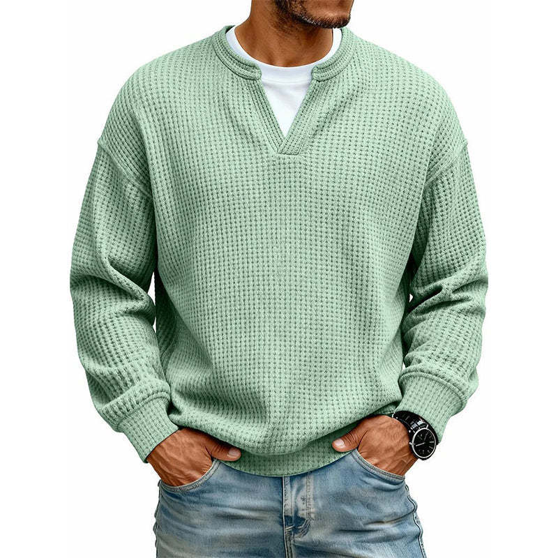 Layered Comfort Waffle Tee
