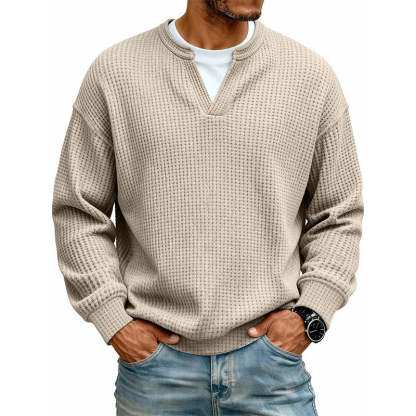 Layered Comfort Waffle Tee