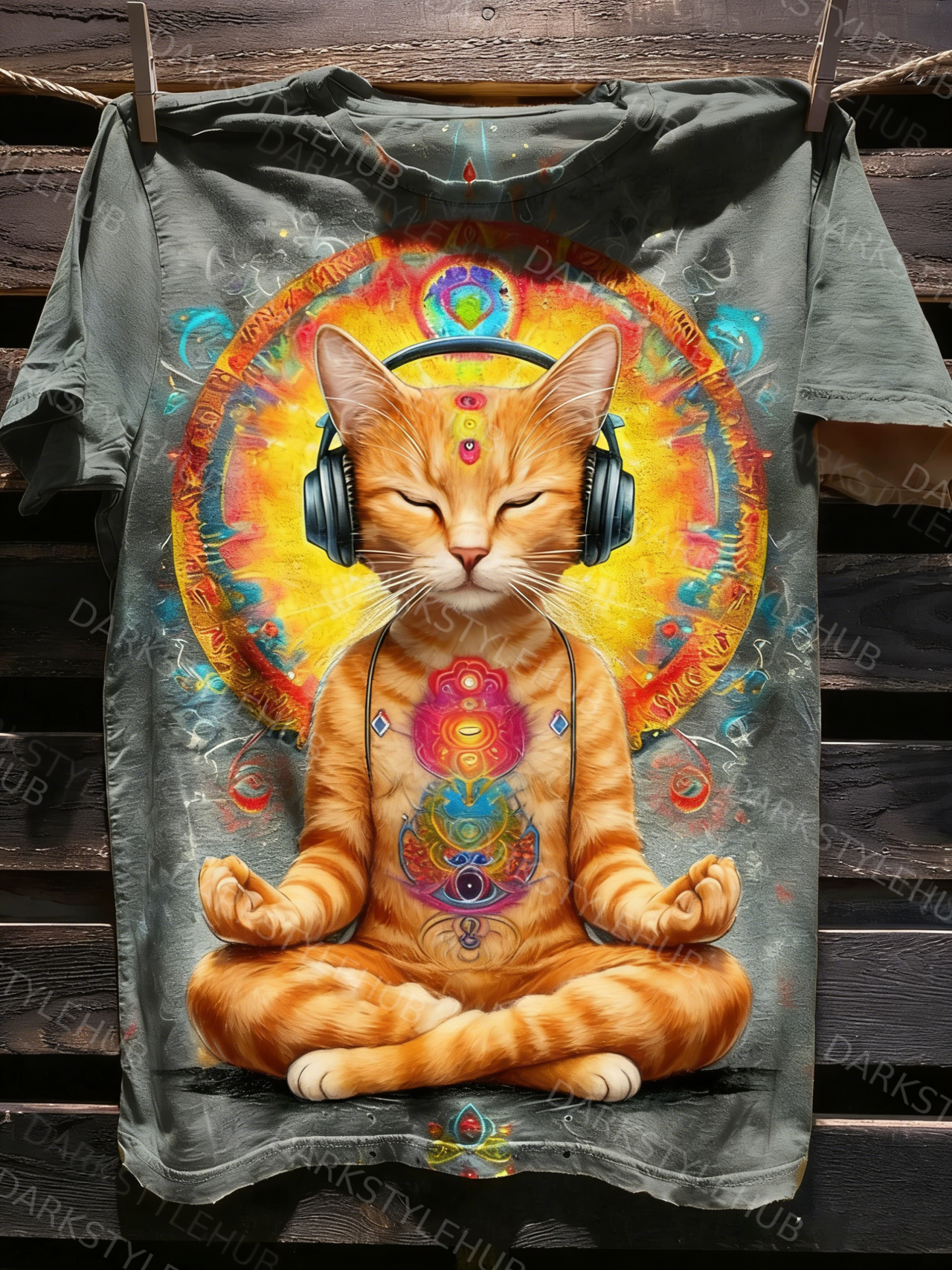 Cat Fancy Art Print Casaul Short Sleeve T-shirt