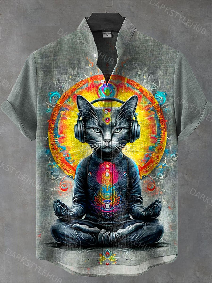 Cat Fancy Art Print Casaul Short Sleeve T-shirt