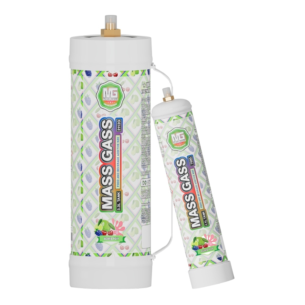 MassGass Bomb Pop Flavor Whipped Nitrous Oxide Cream Chargers
