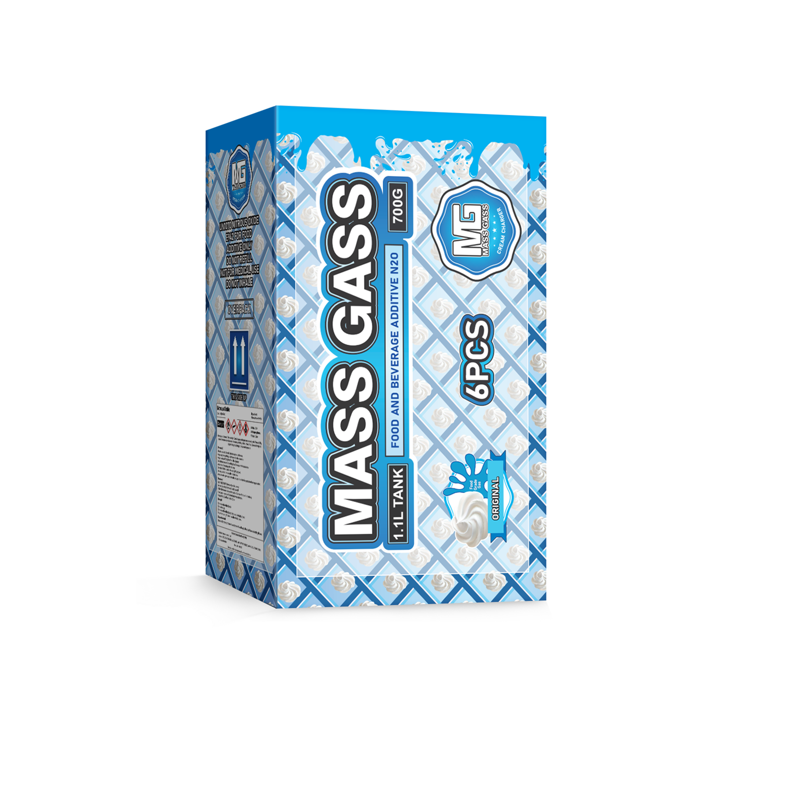 MassGass Original Flavor Whipped Nitrous Oxide Cream Chargers