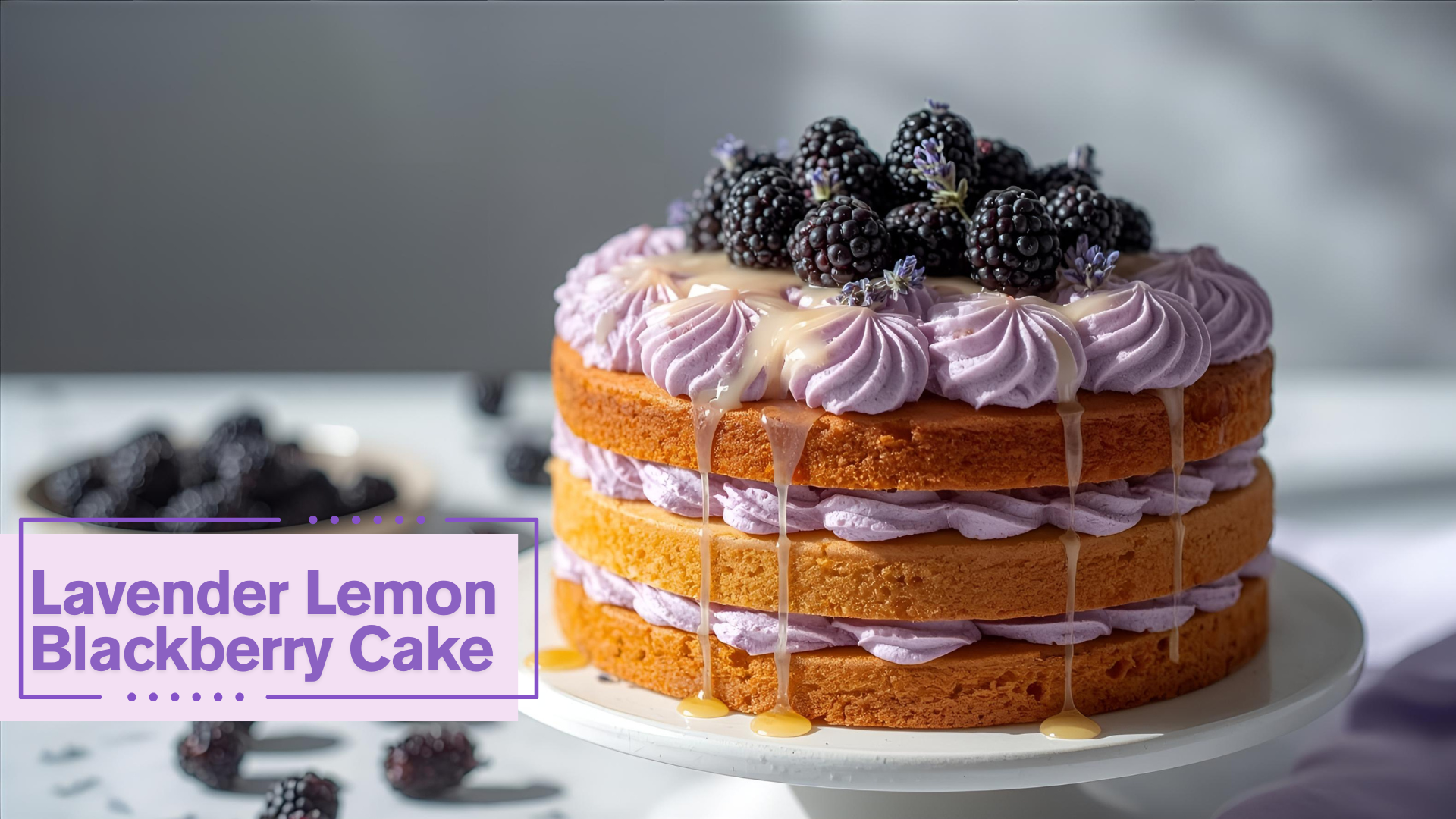 Lavender Lemon Blackberry Cake – MassGass