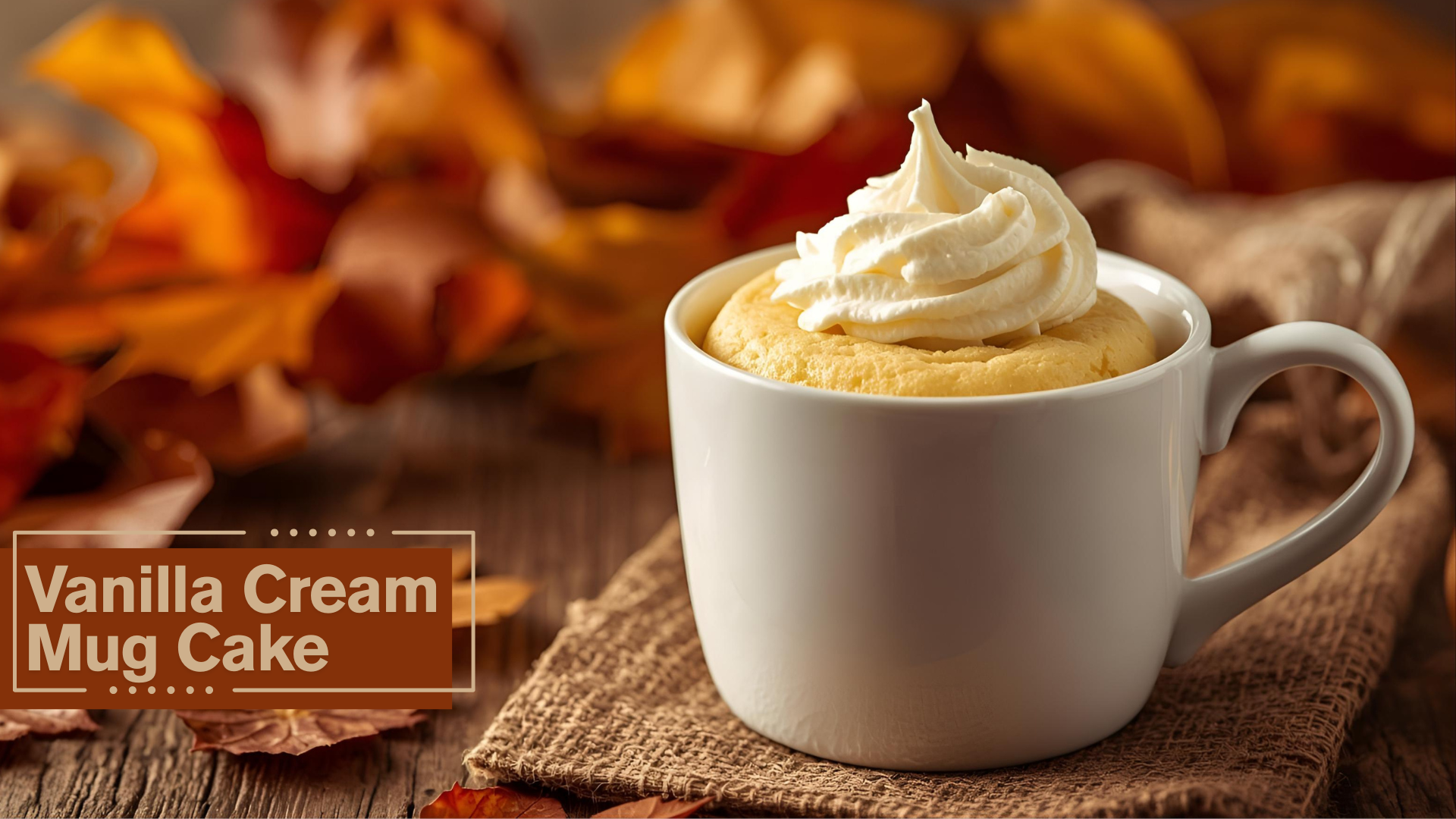 Vanilla Cream Mug Cake recipe