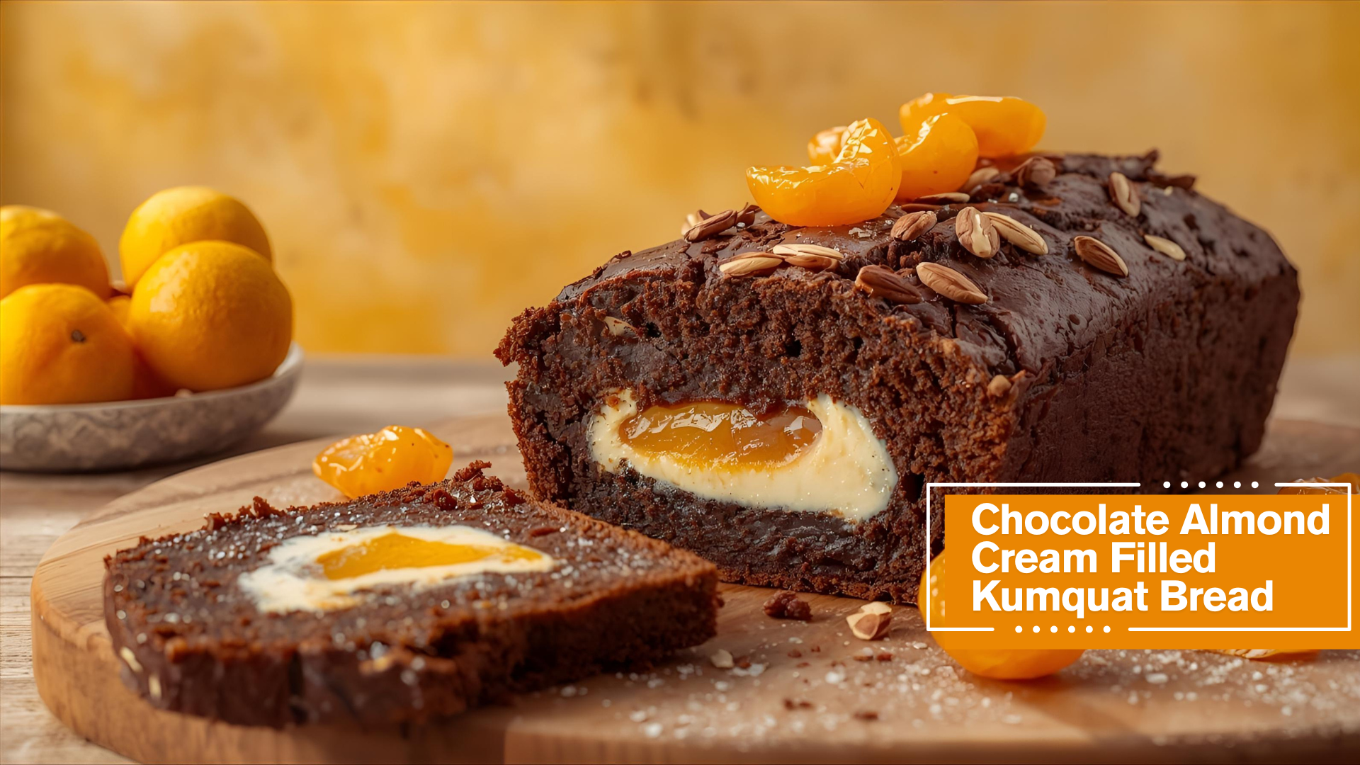 Chocolate Almond Cream Filled Kumquat Bread recipe