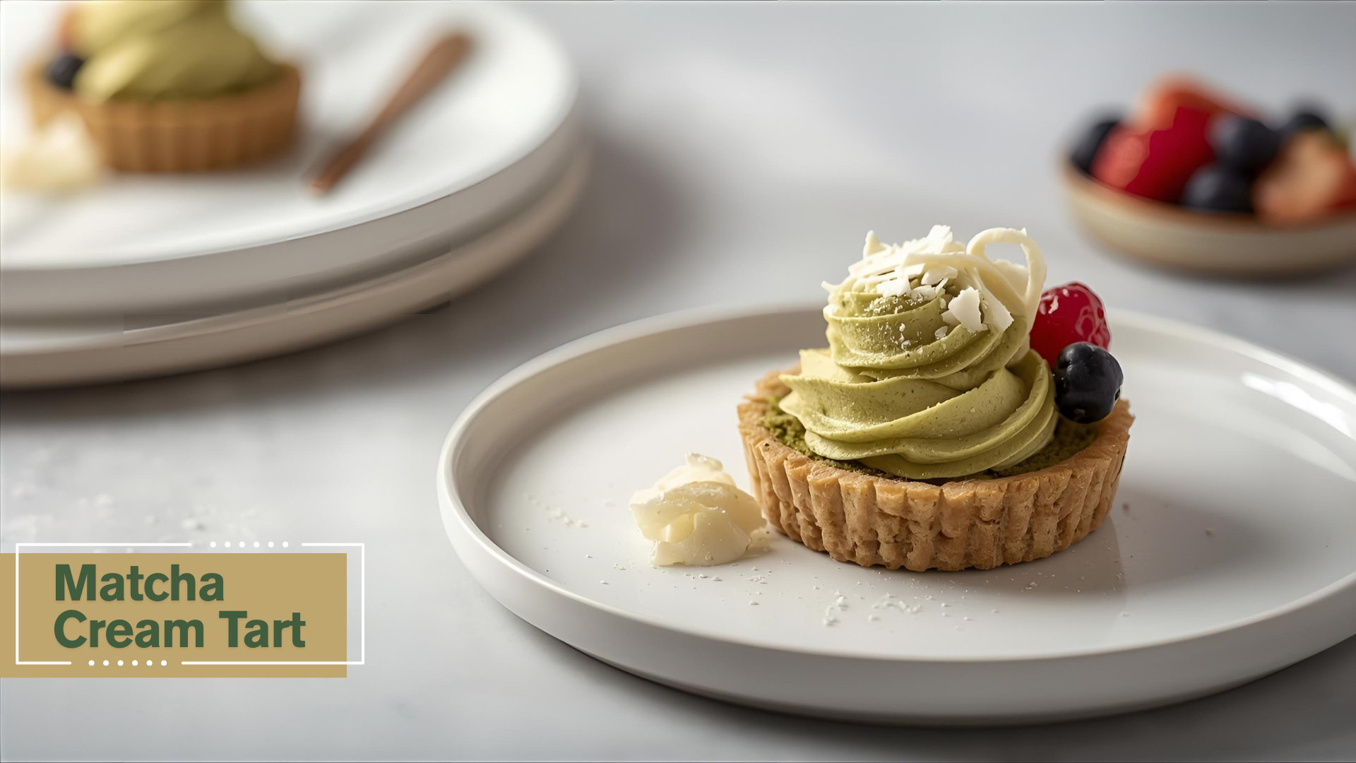 Matcha Cream Tart recipe