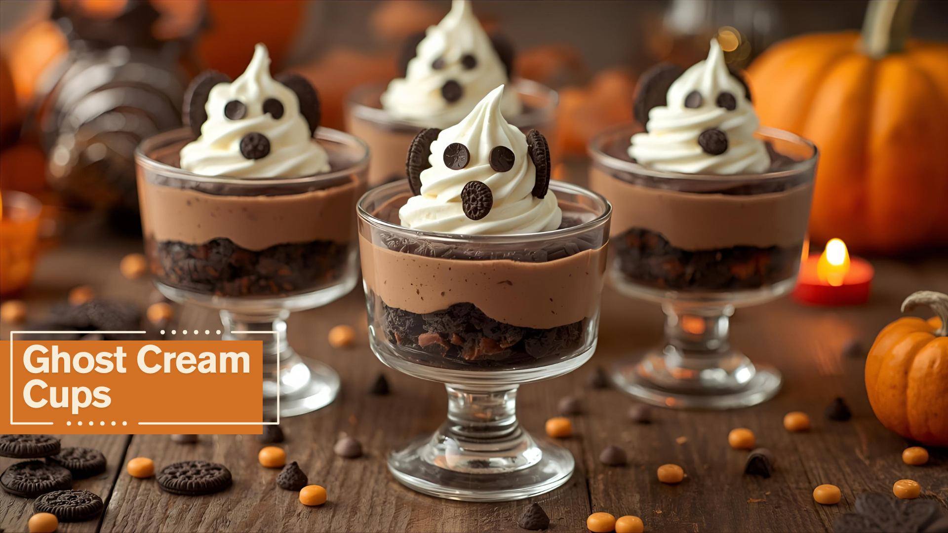 Ghost Cream Cups recipe