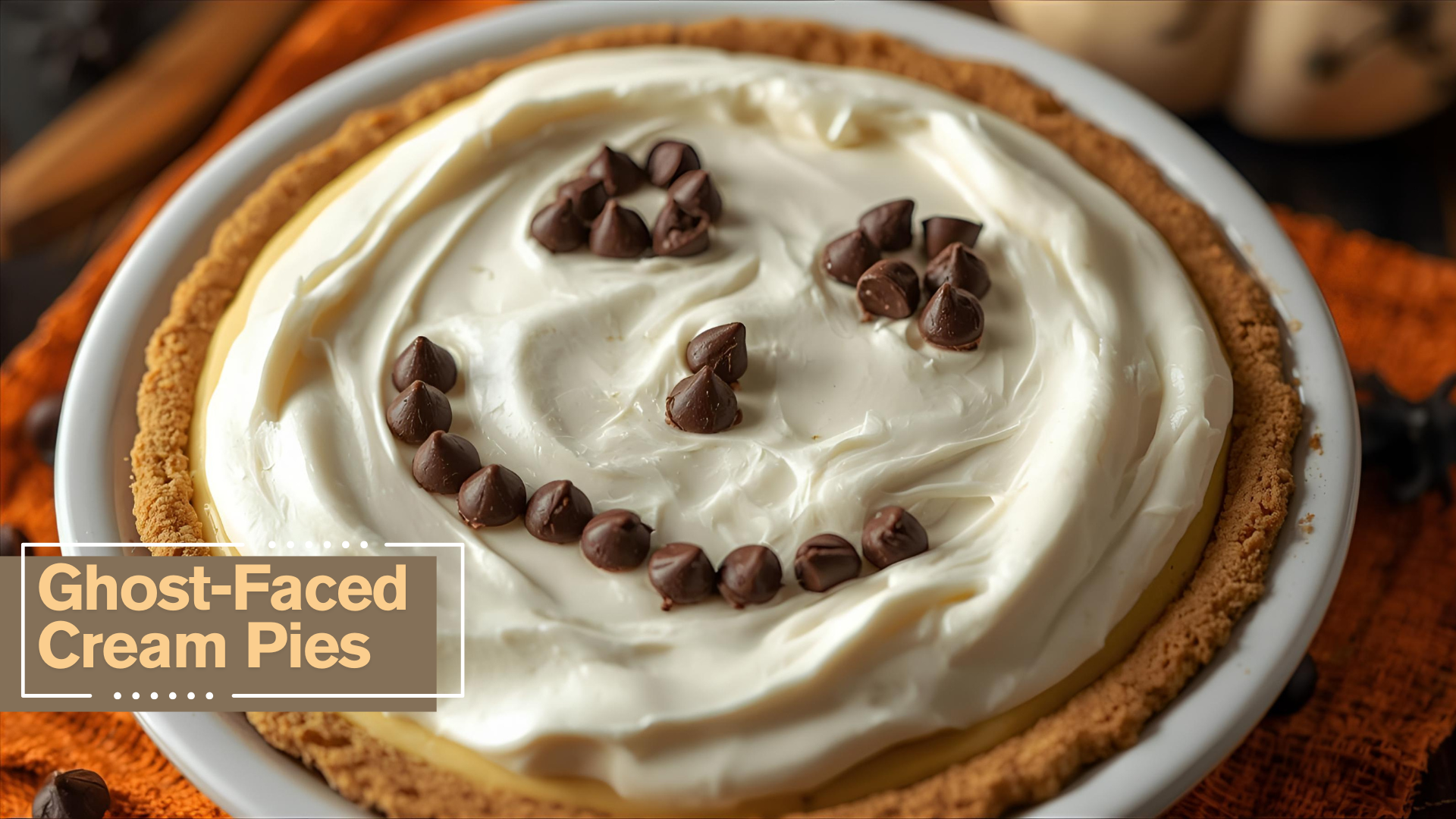 Ghost-Faced Cream Pies recipe