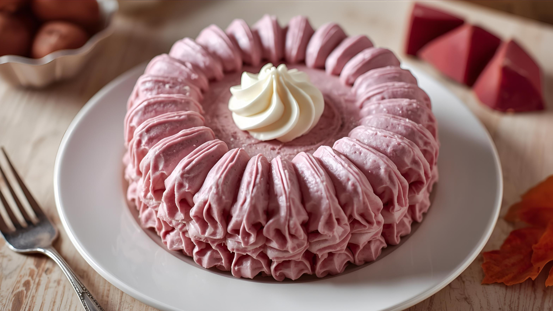 Purple Sweet Potato Mont Blanc