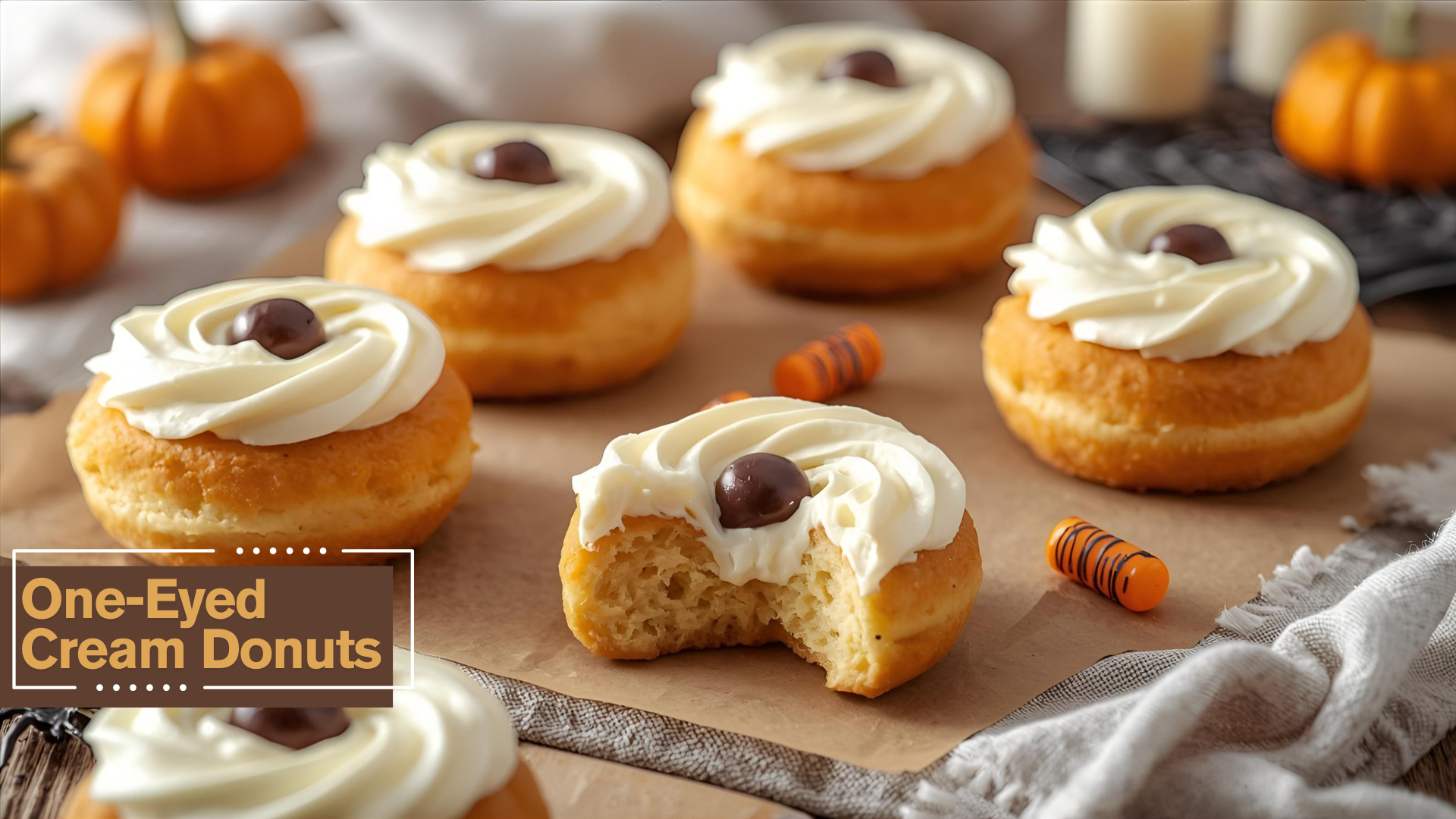 One Eyed Cream Donuts recipe