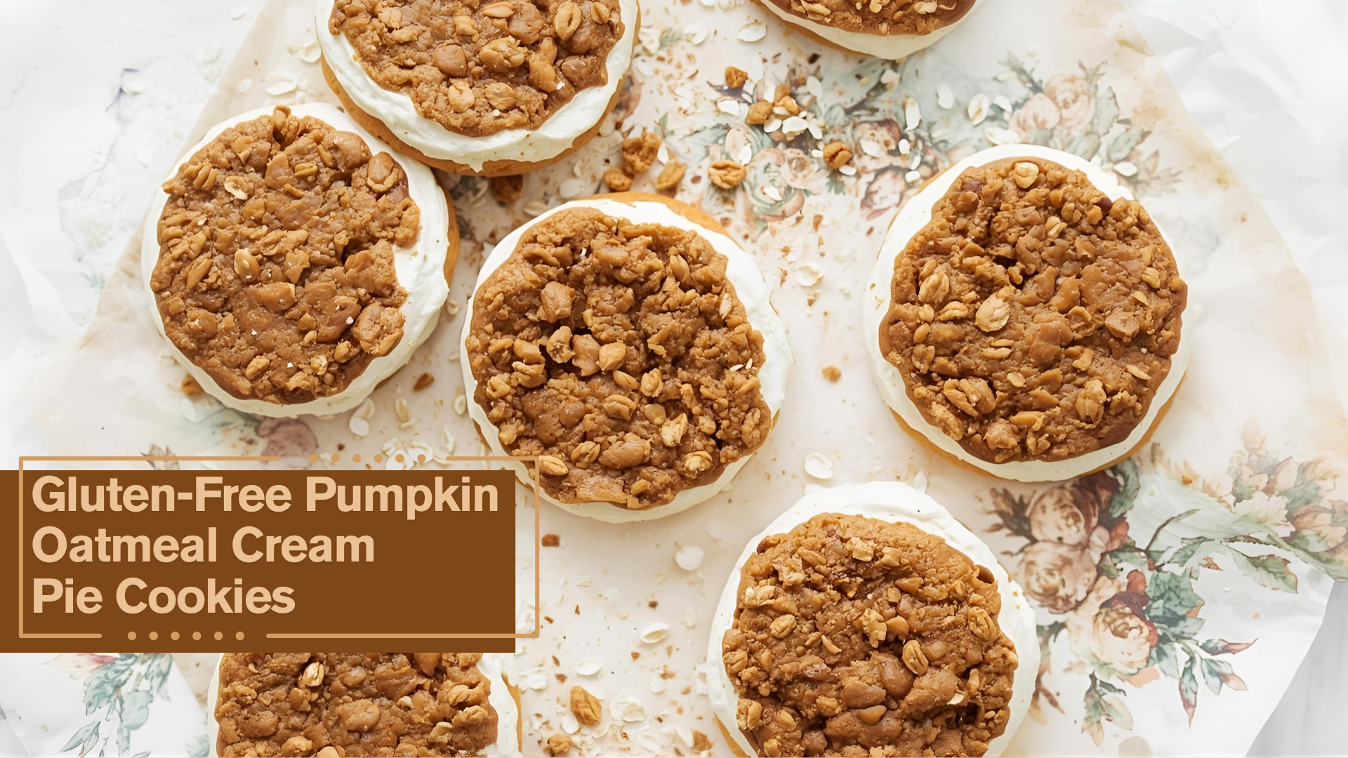 Gluten-Free Pumpkin Oatmeal Cream Pie Cookies recipe