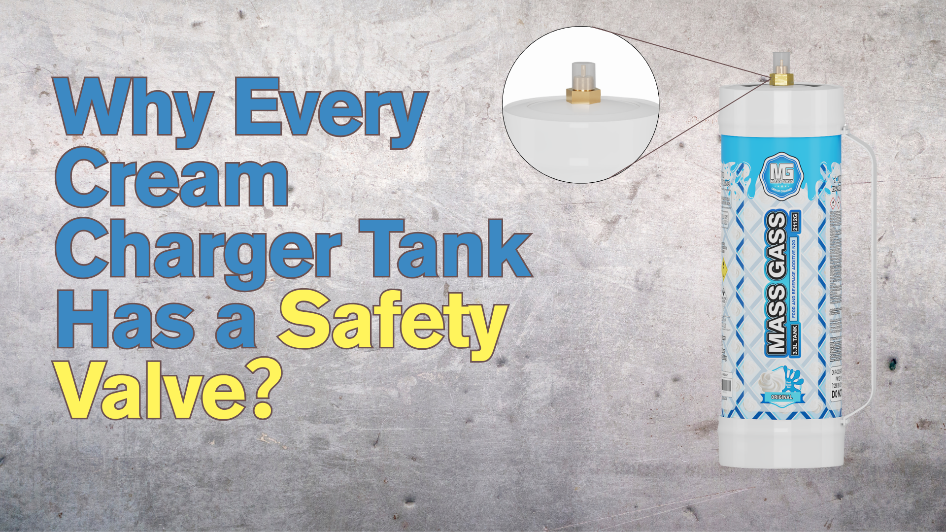 Why Every Cream Charger Tank Has a Safety Valve？