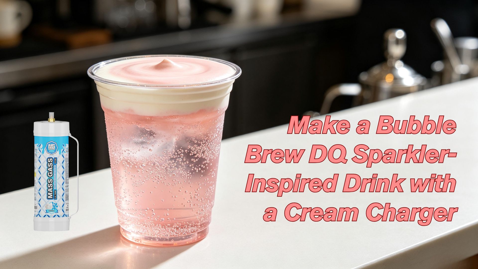 Make a Bubble Brew DQ Sparkler-Inspired Drink with a Cream Charger