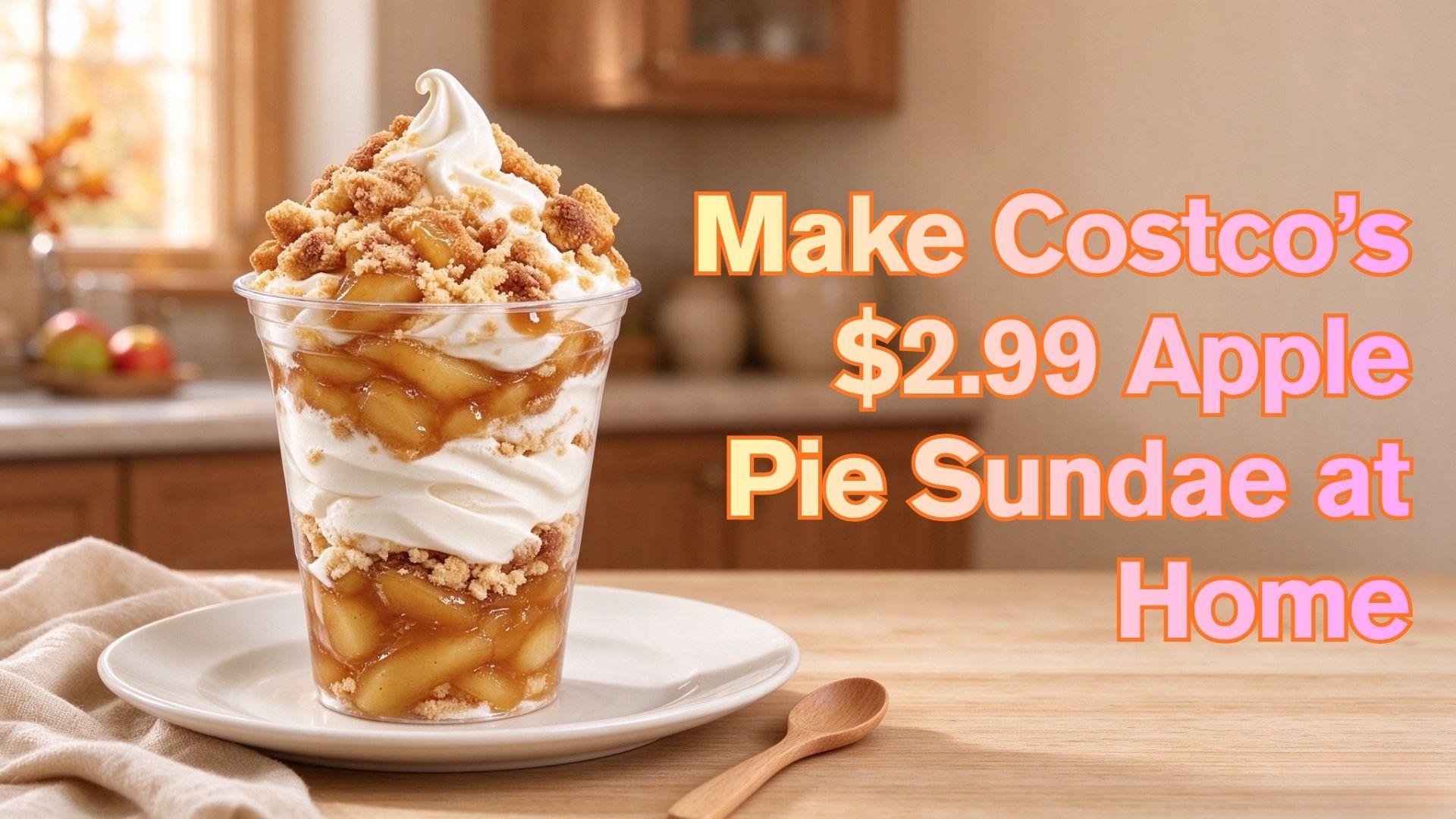 Make Costco’s $2.99 Apple Pie Sundae at Home