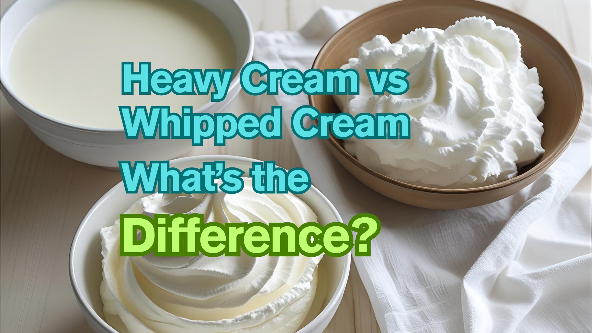 Heavy Cream vs Whipped Cream: Whats the Difference