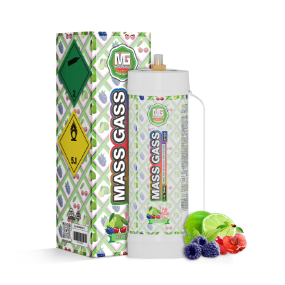MassGass 3.3L/2112g -Bomb Pop Flavor Whipped Nitrous Oxide Cream Chargers-MassGass