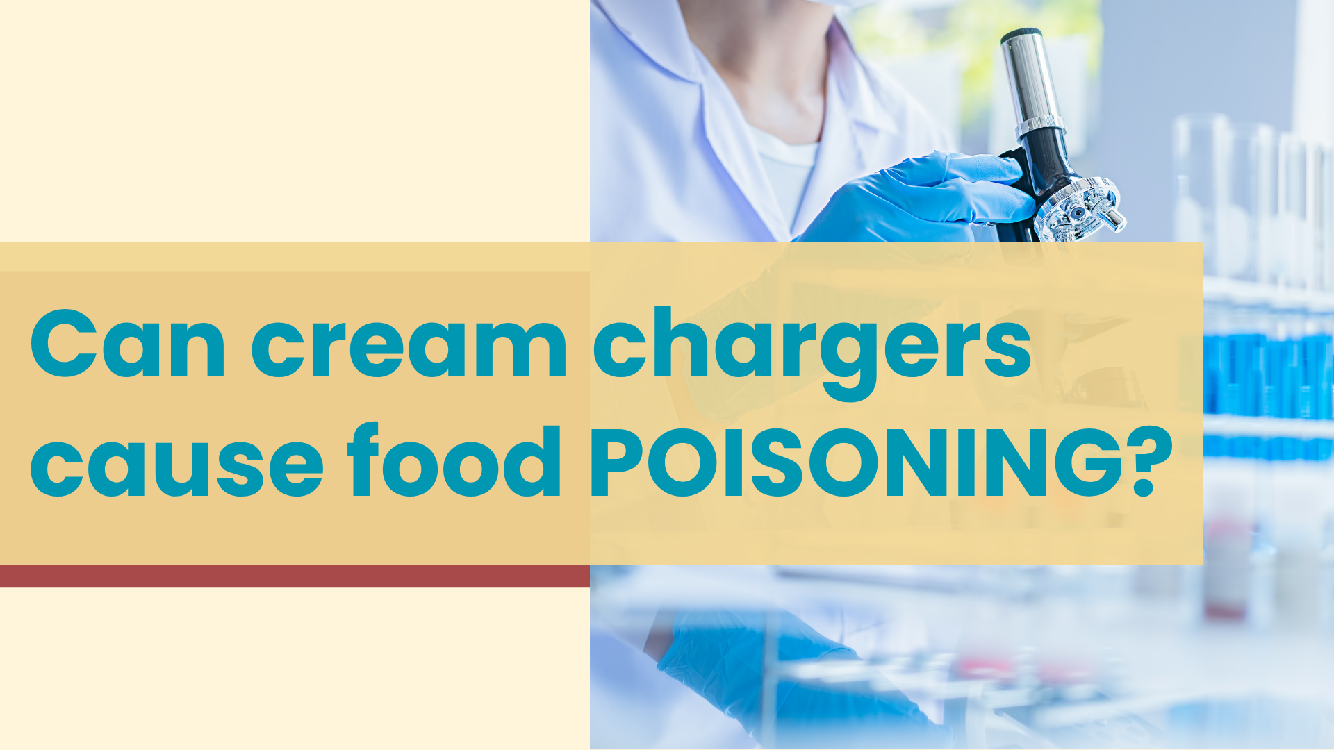 Can cream chargers cause food poisoning