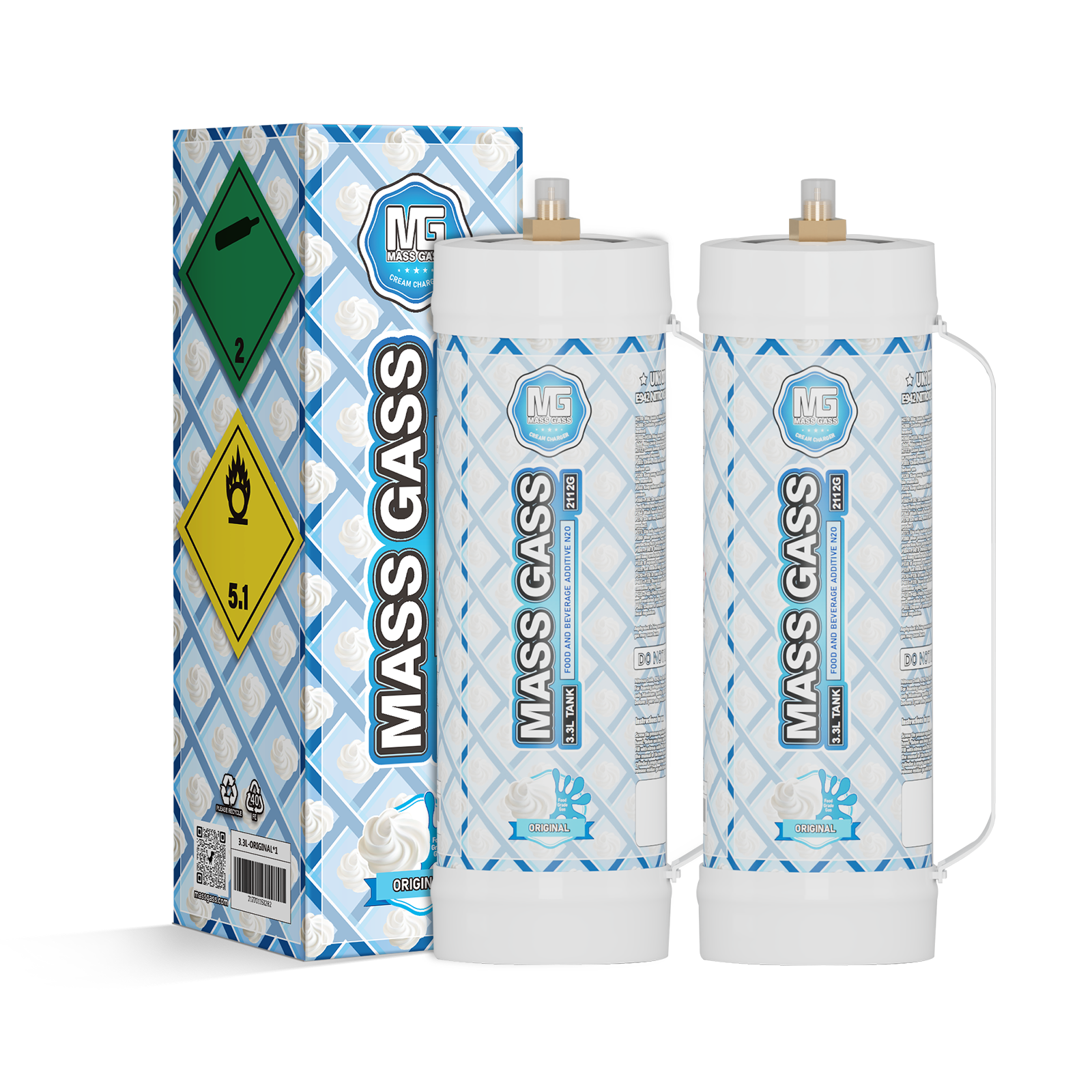 MassGass Original Flavor Whipped Cream Chargers