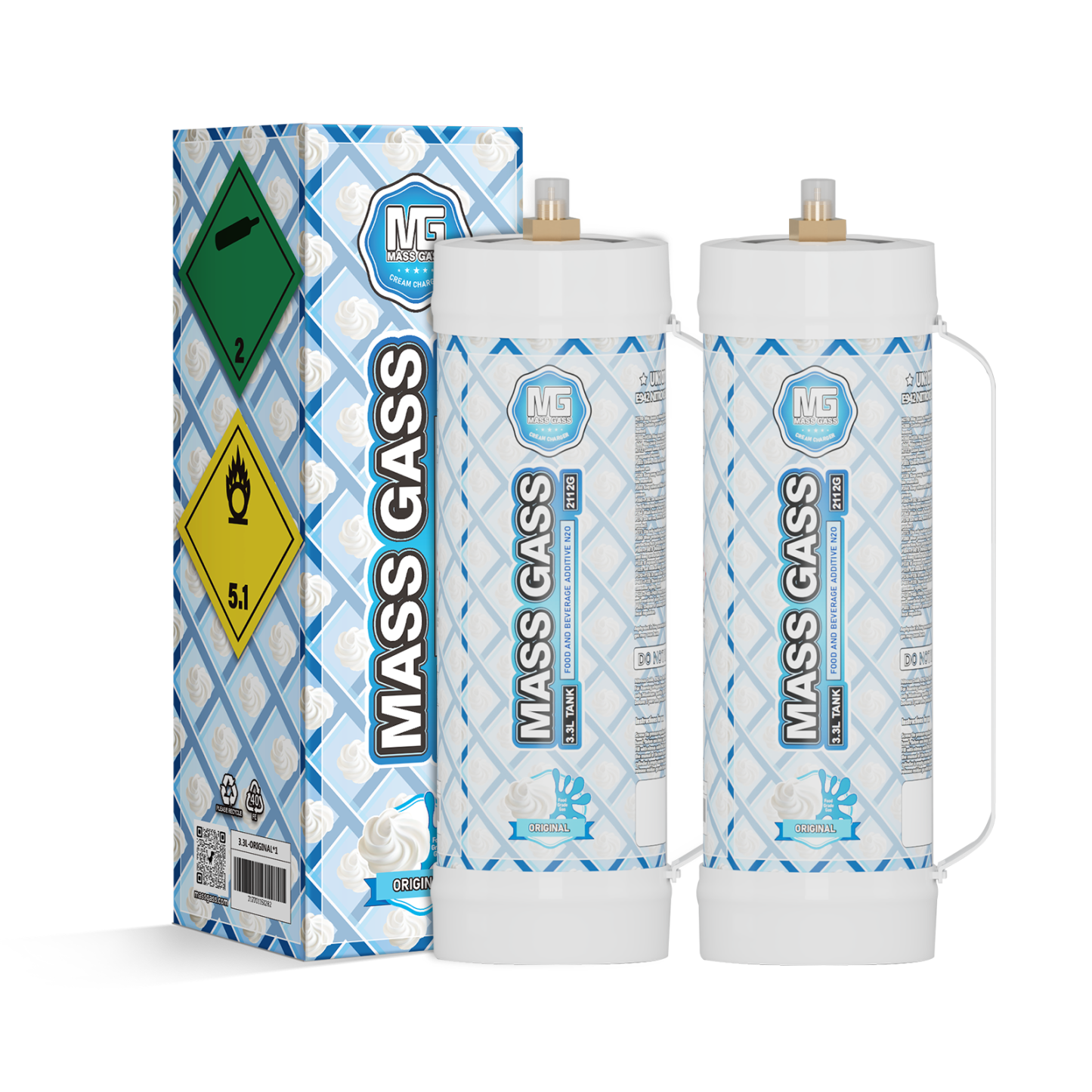 MassGass Original Flavor Whipped Cream Chargers