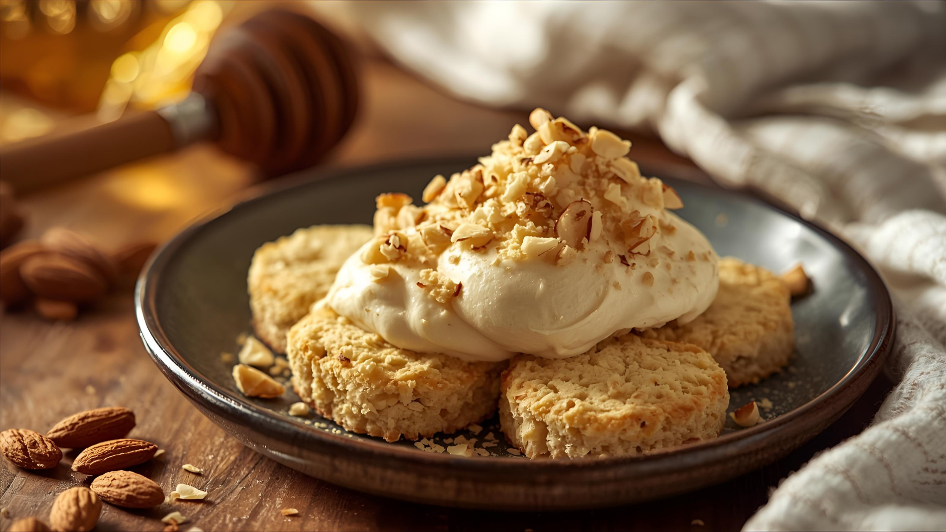 Almond Cream and Fregolotta
