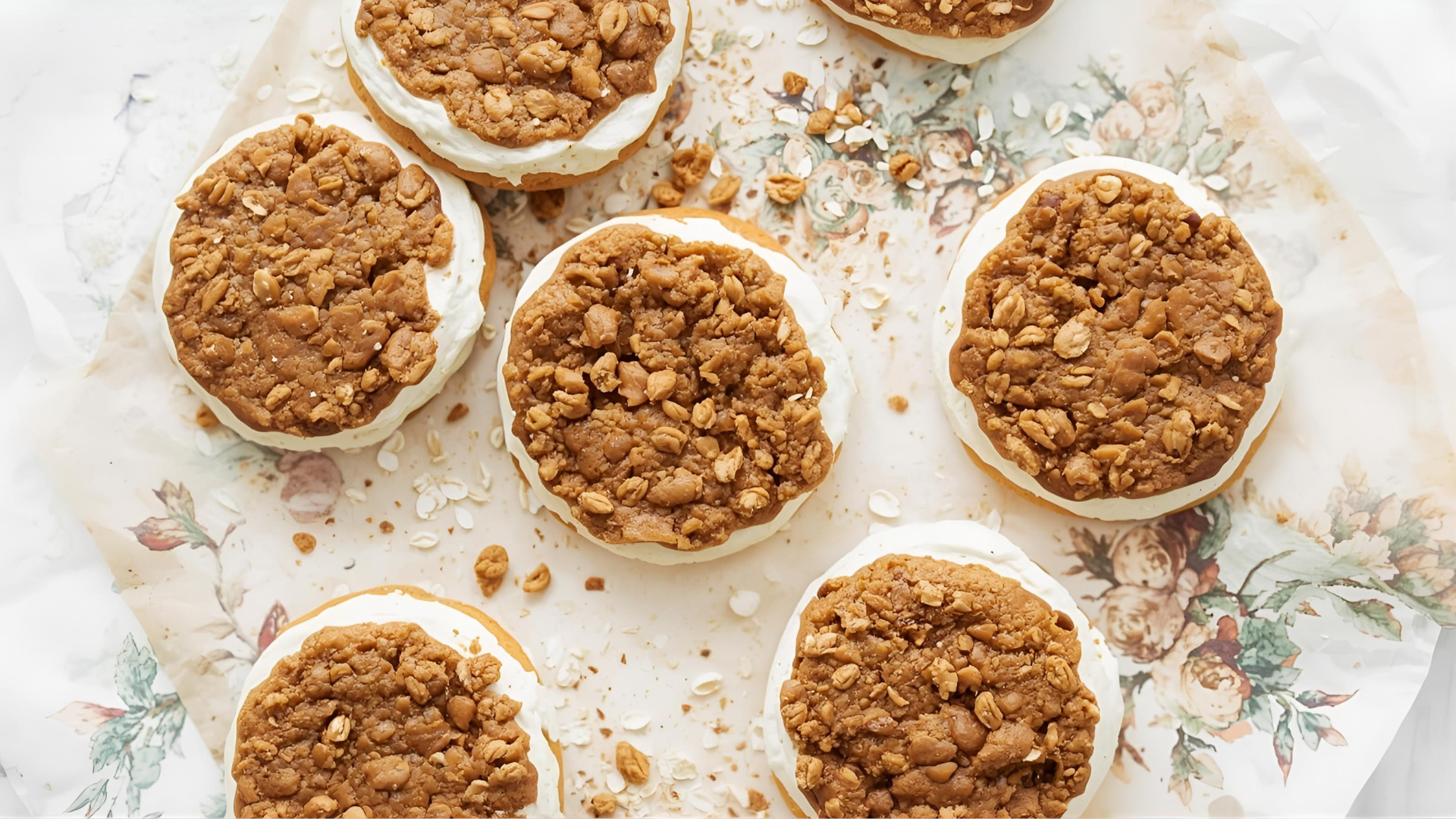 Gluten-Free Pumpkin Oatmeal Cream Pie Cookies