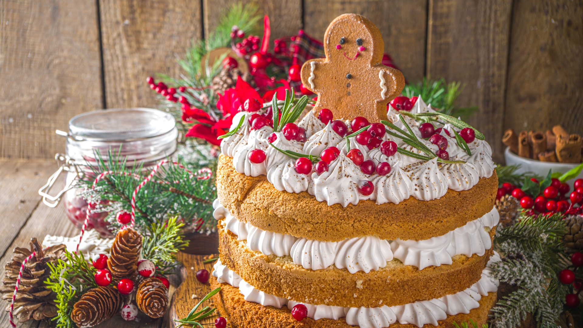 Gingerbread Mille Crepe Cake
