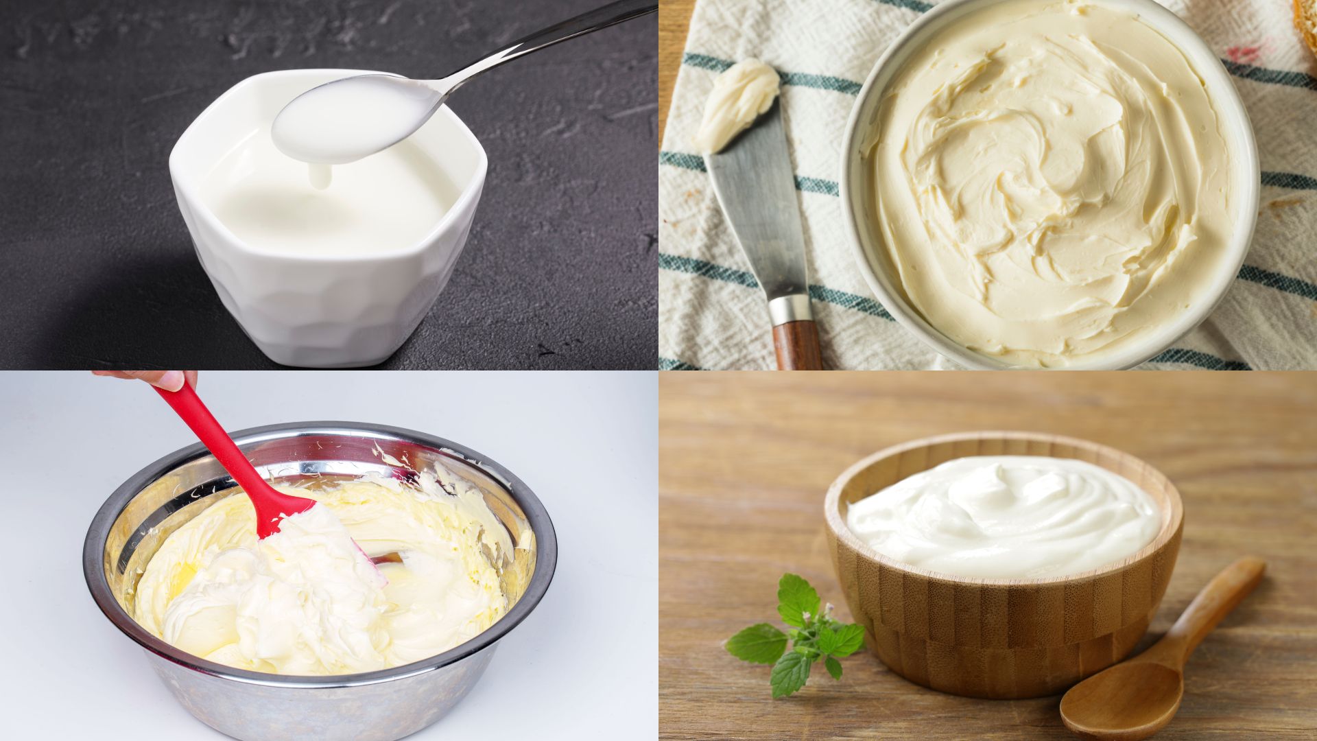 Different Types of Cream
