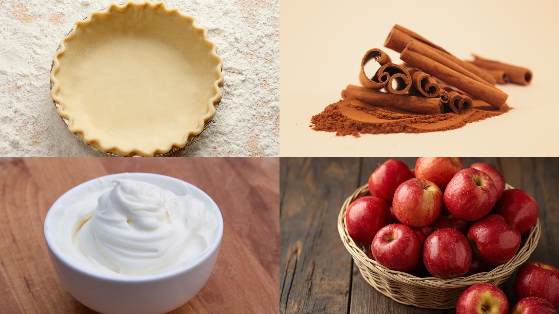 Ingredients of Apple Pie Sundae
