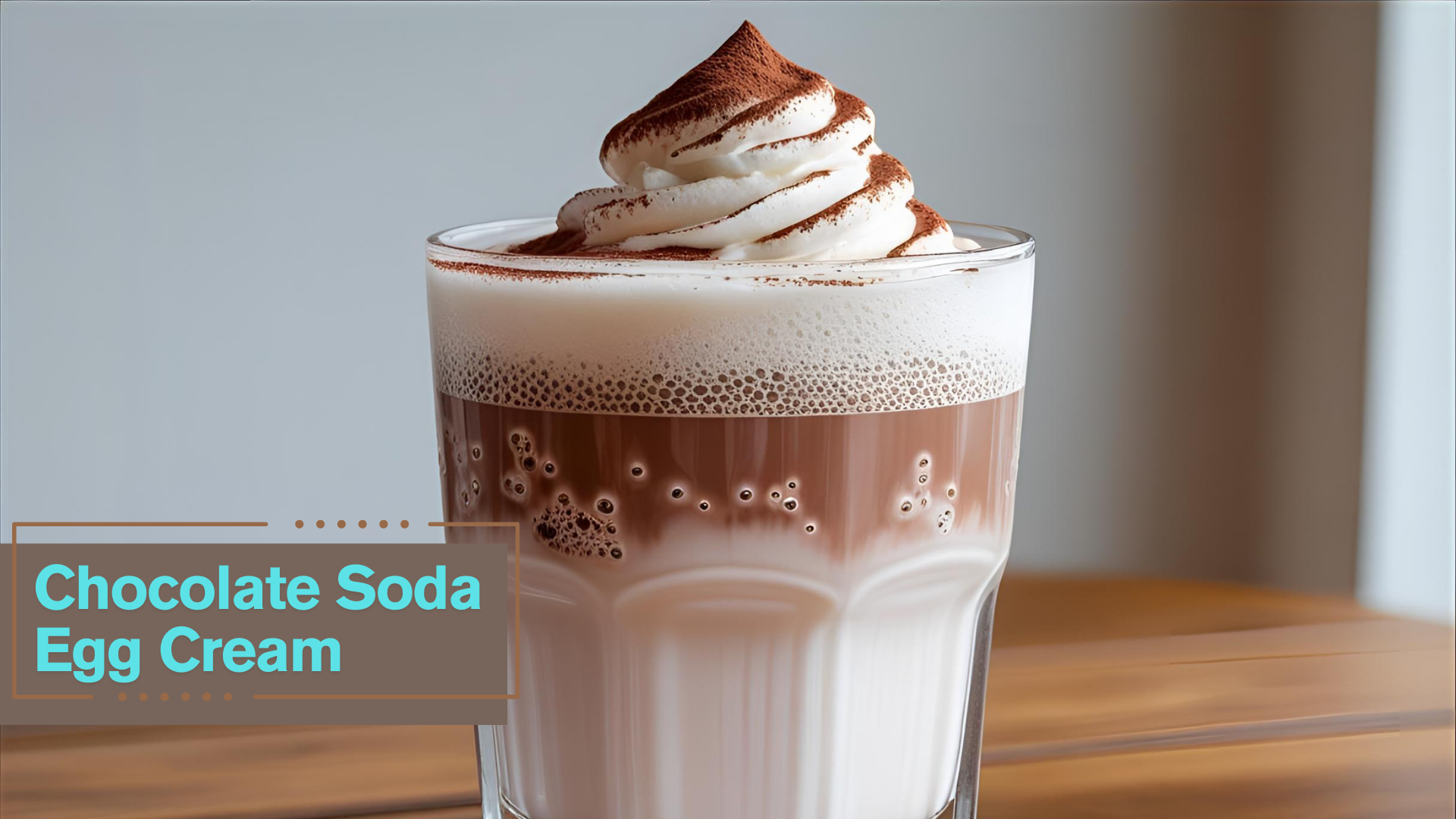 Chocolate Soda Egg Cream