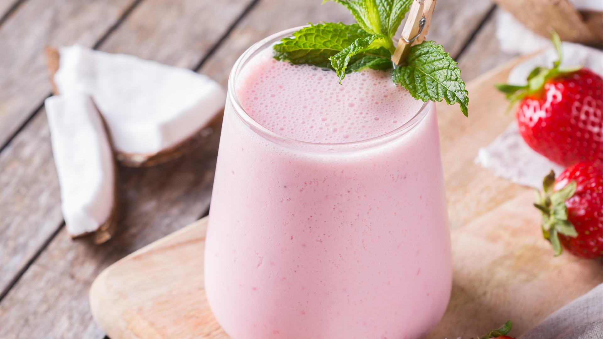 Strawberry Coconut Milkshake