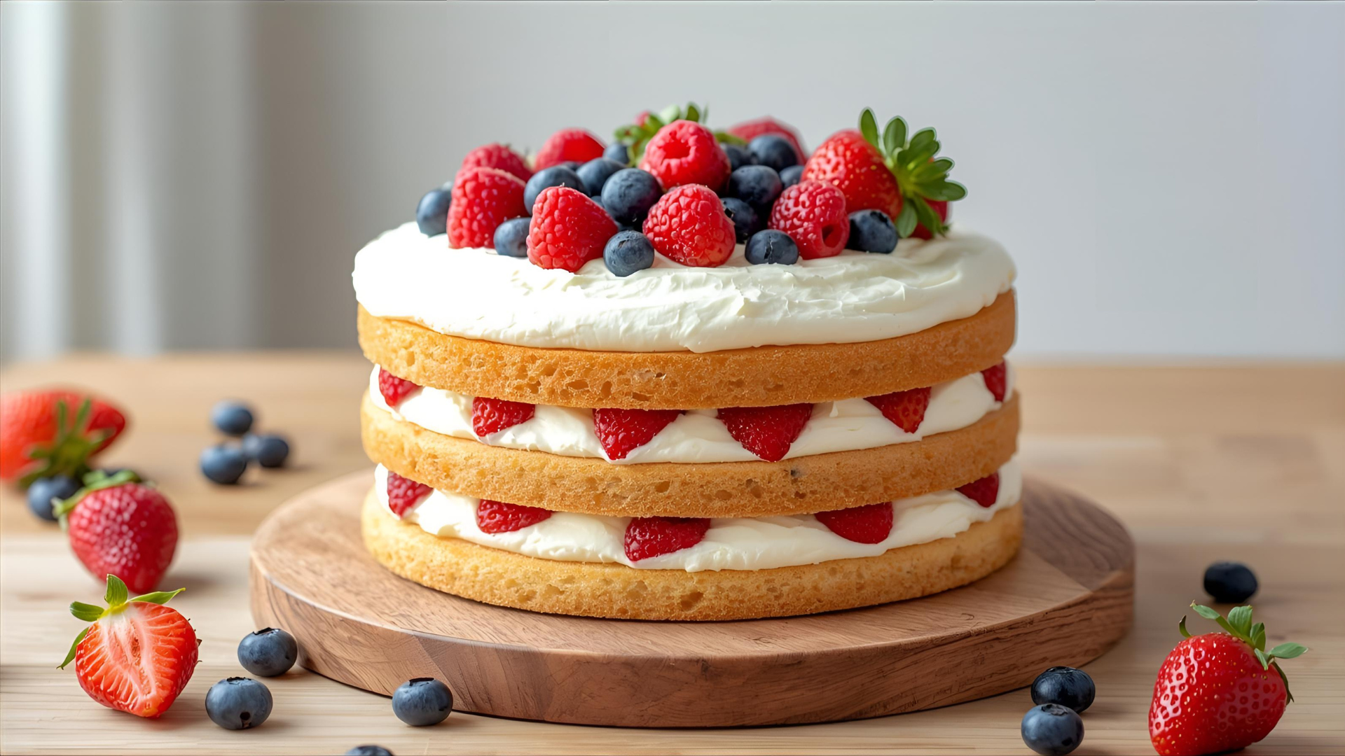 Mascarpone Chantilly Layer Cake