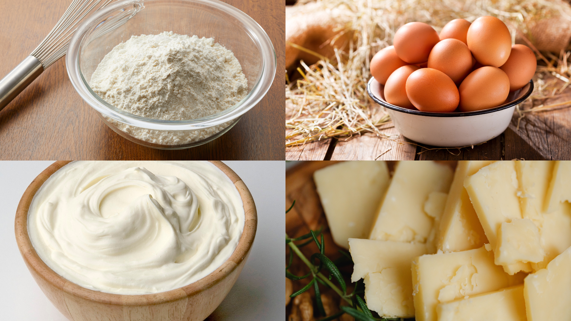 ingredients for Mascarpone Chantilly Layer Cake