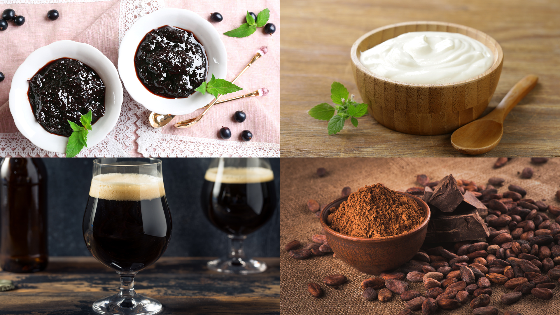 ingredients of Blackcurrant Cream Guinness Cake