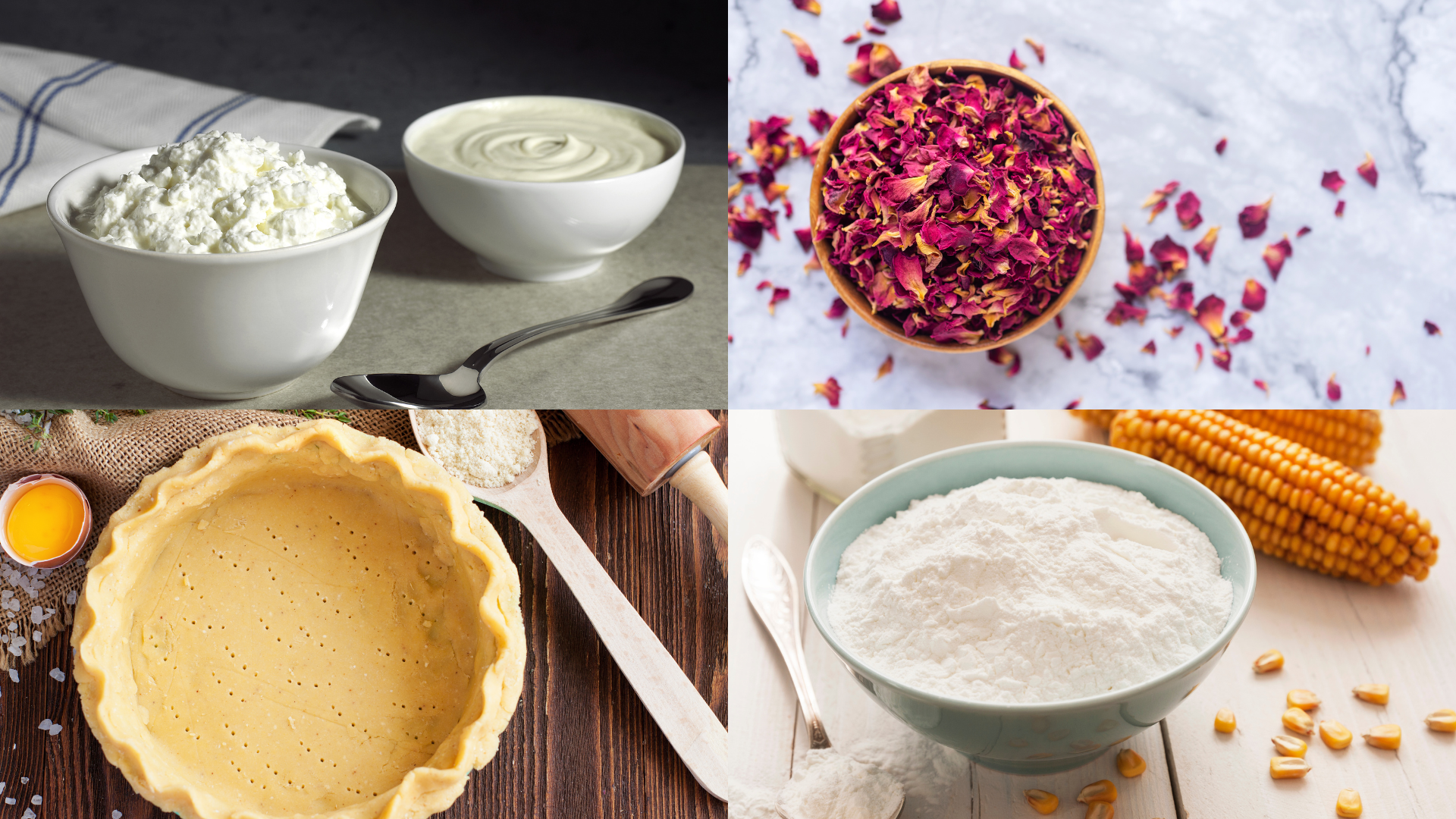 ingredients of Rose Cherry Cream Pie