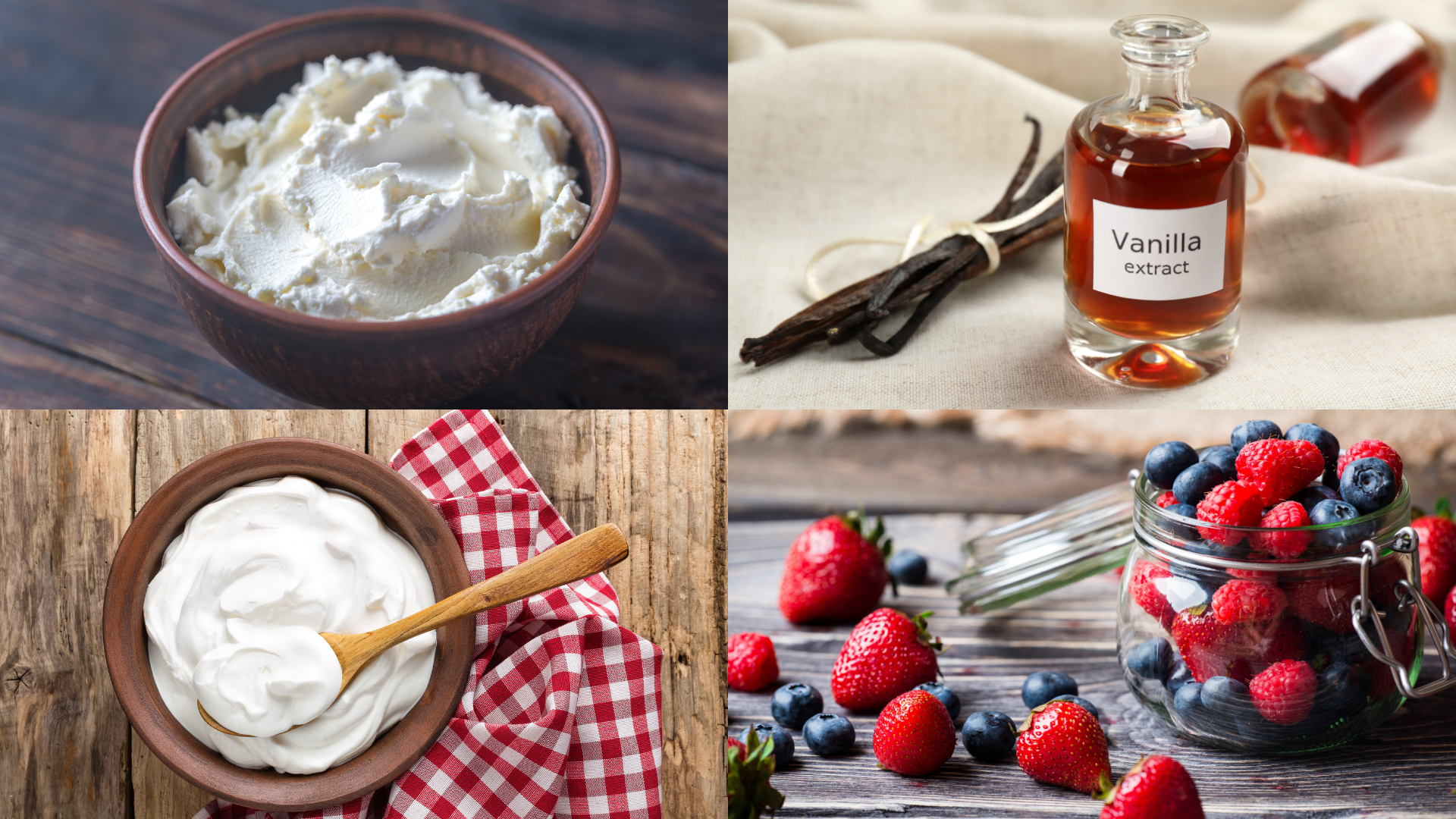ingredients of Berry Yogurt Bark