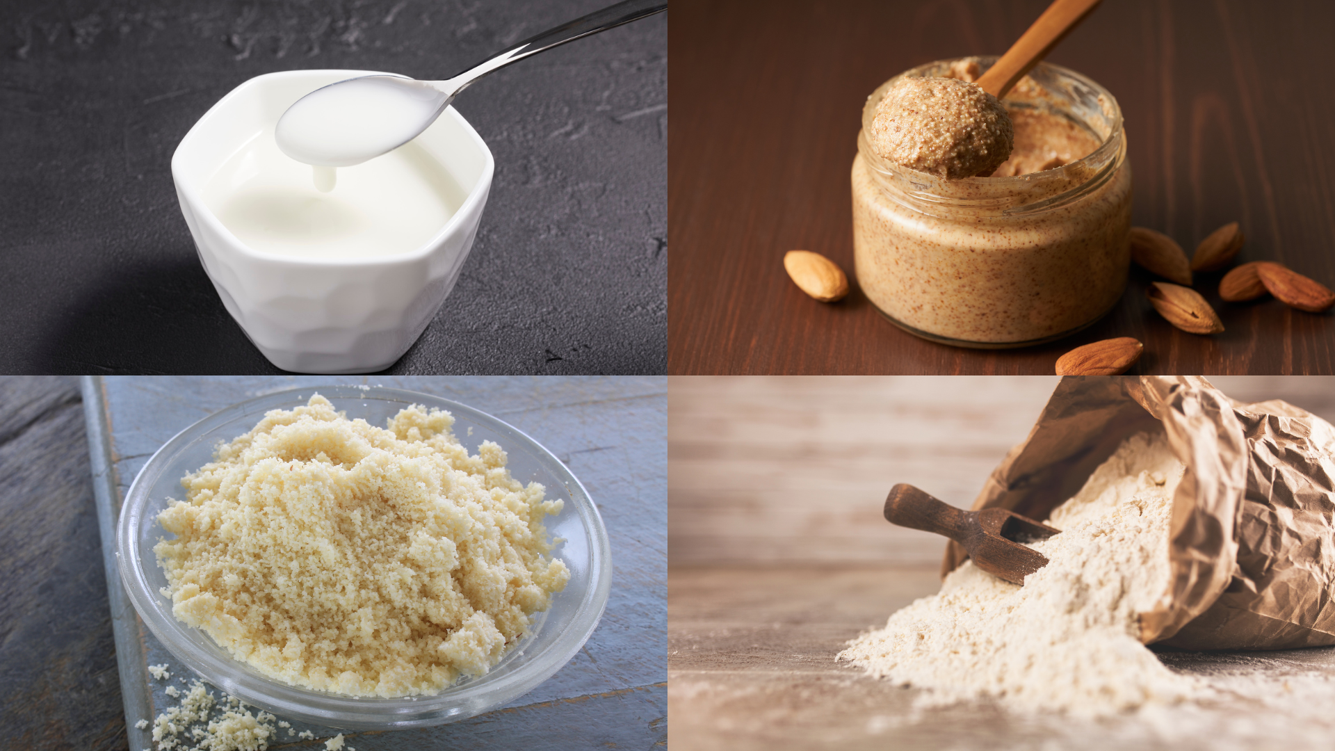ingredients of Almond Cream and Fregolotta