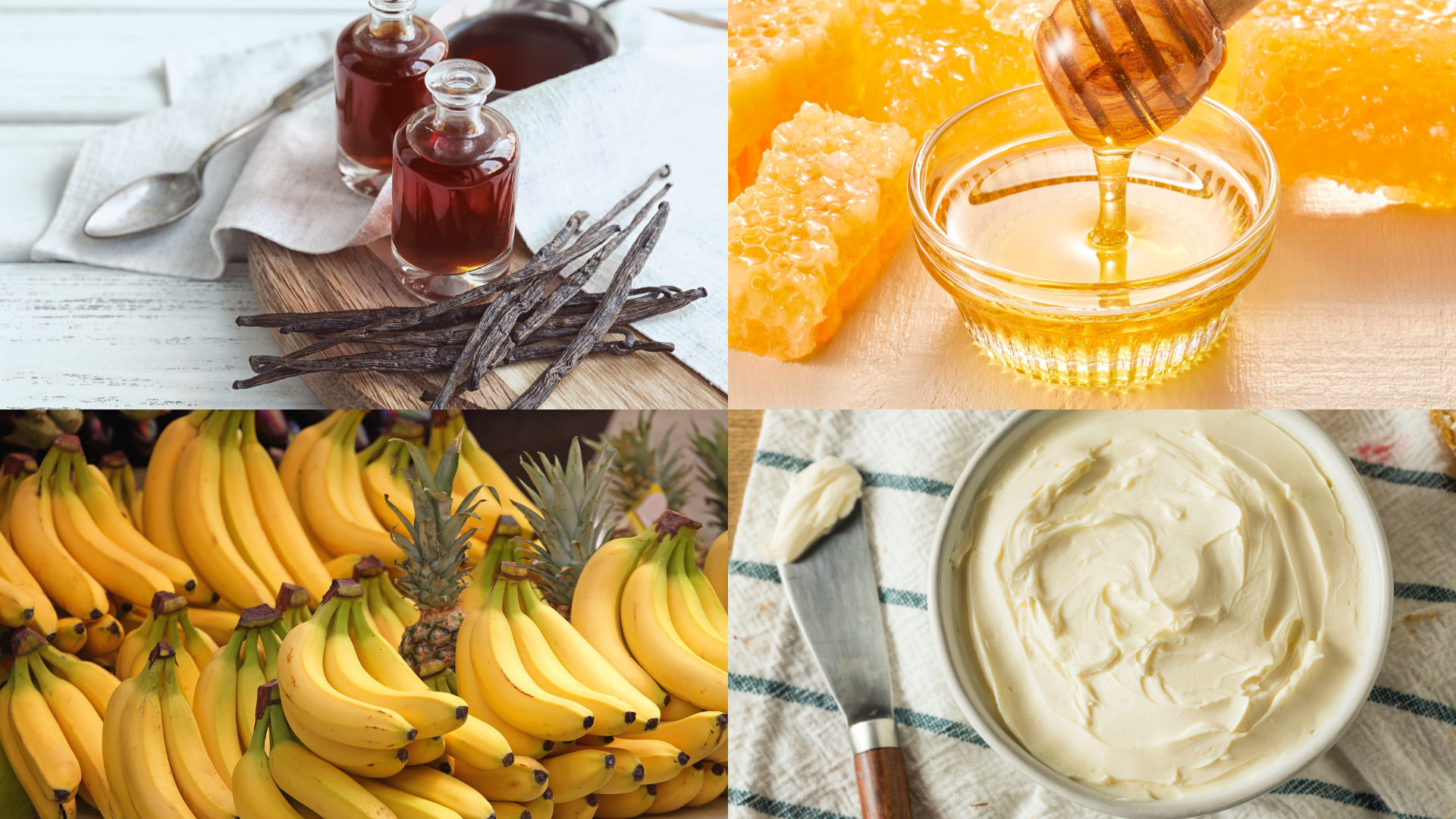 ingredients of Cream Cheese Baked Bananas