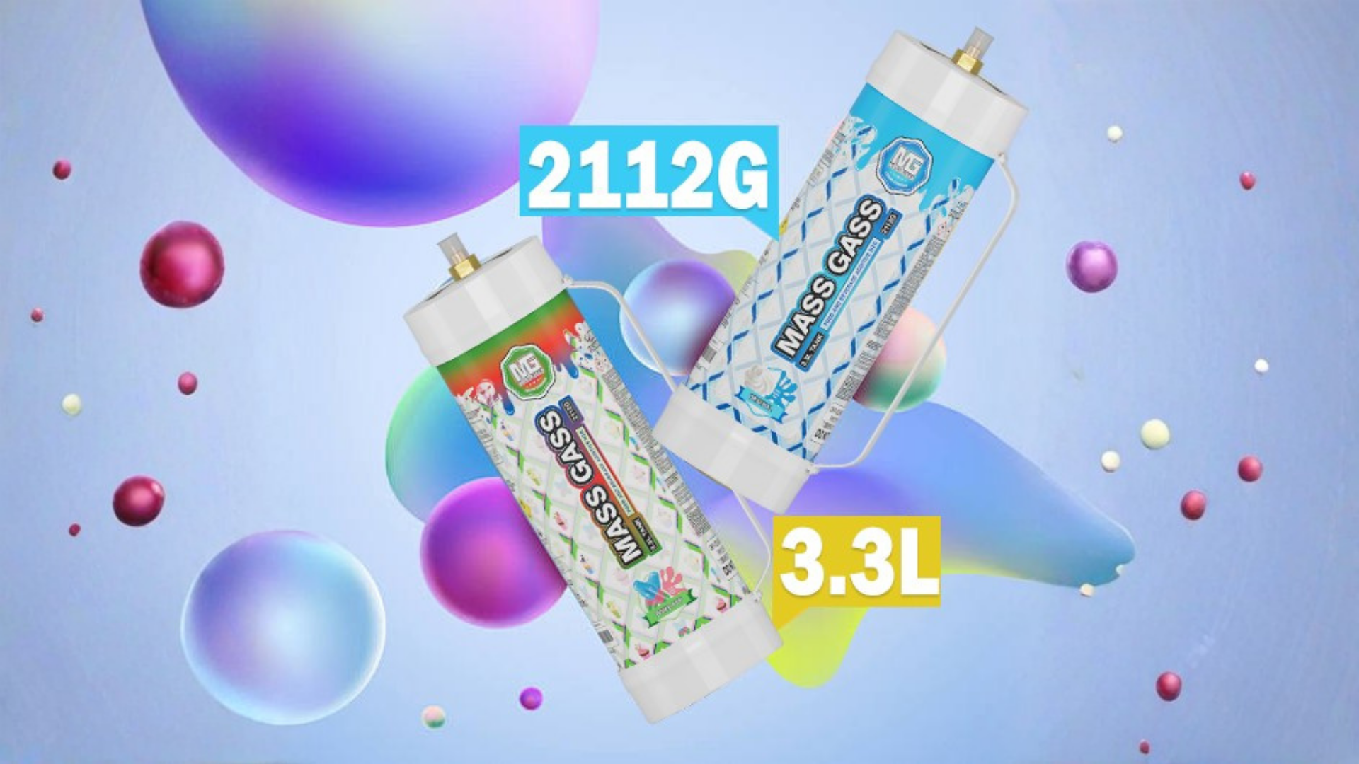 massgass  3.3l cream charger