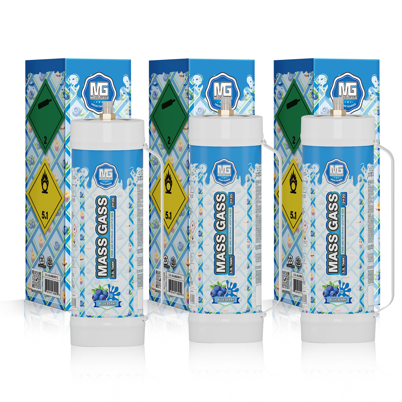 MassGass 3.3L/2112g -Original Flavor Whipped Cream Chargers