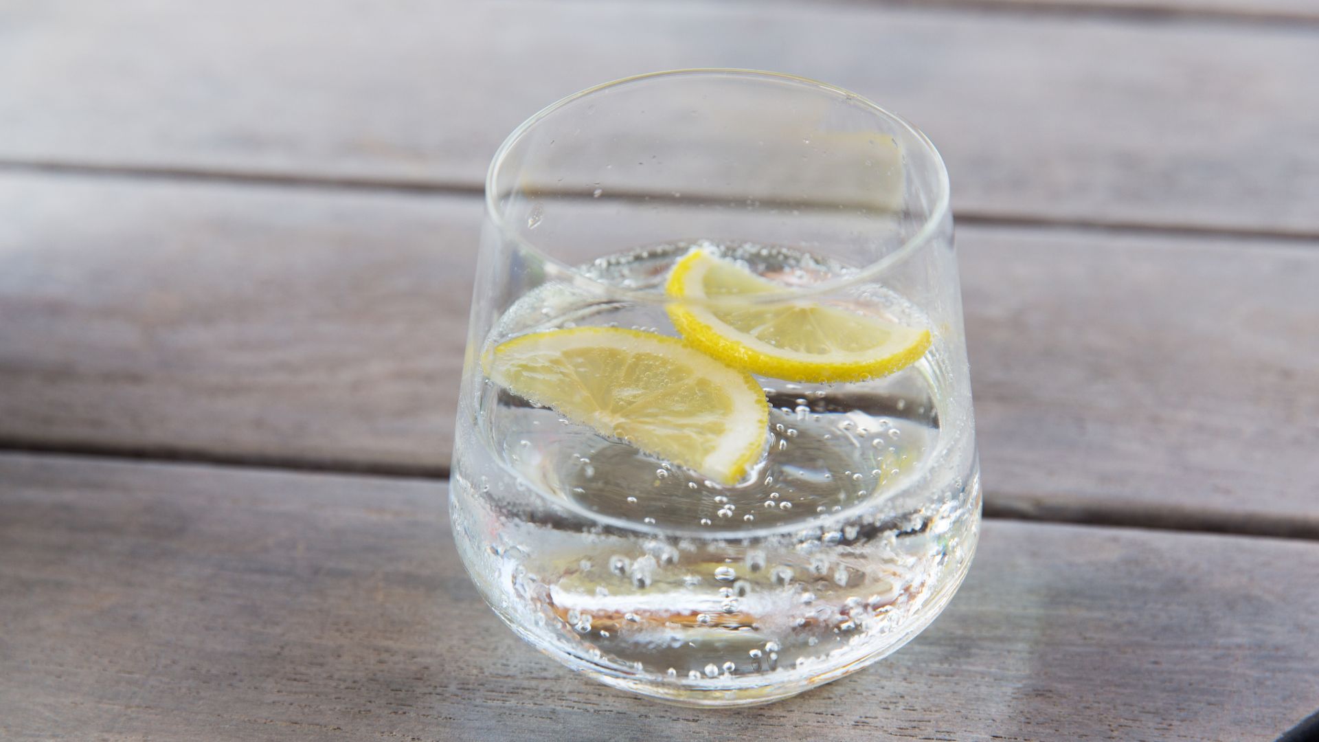 chilled sparkling water