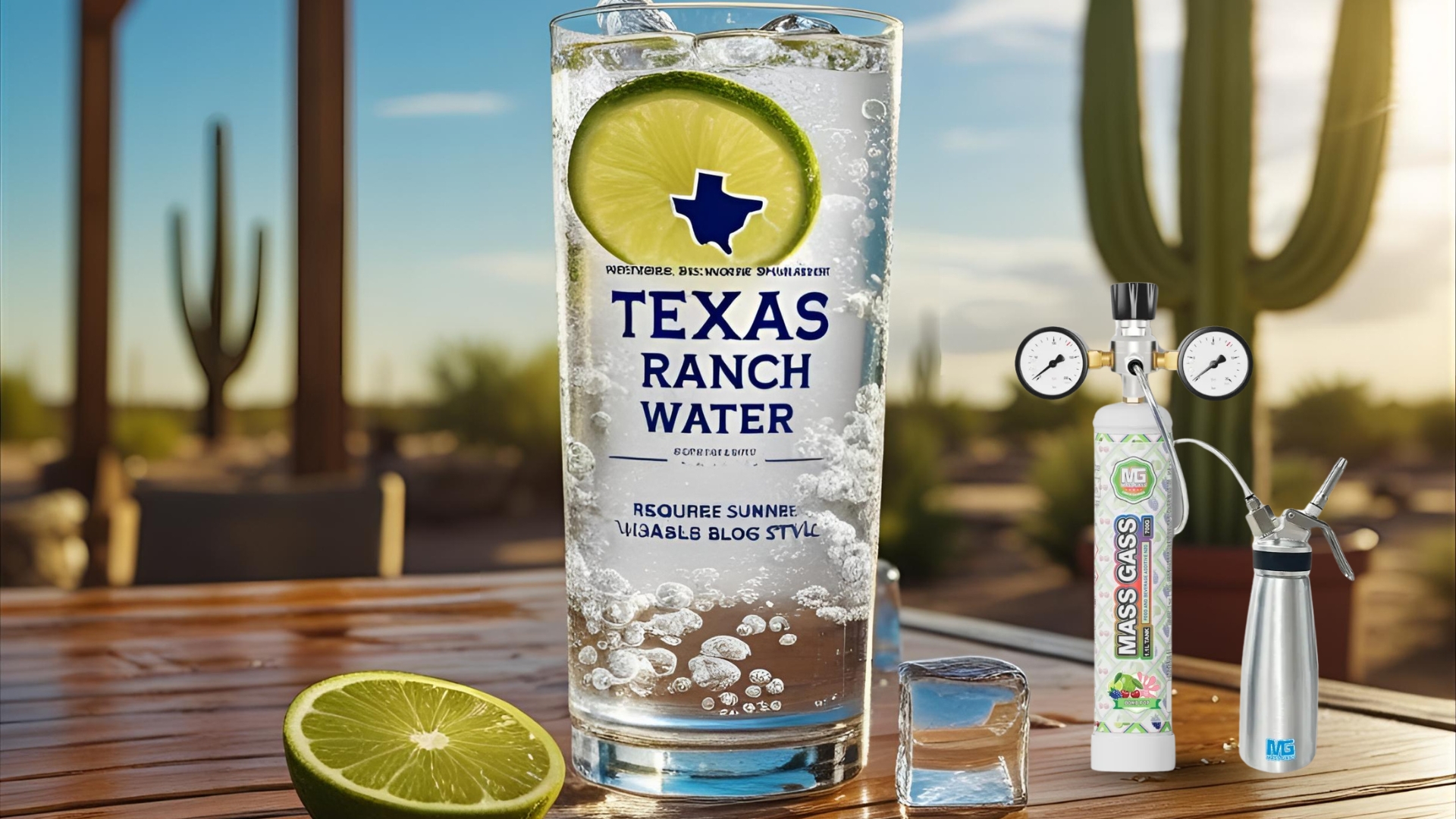 Make Texas Ranch Water with cream charger