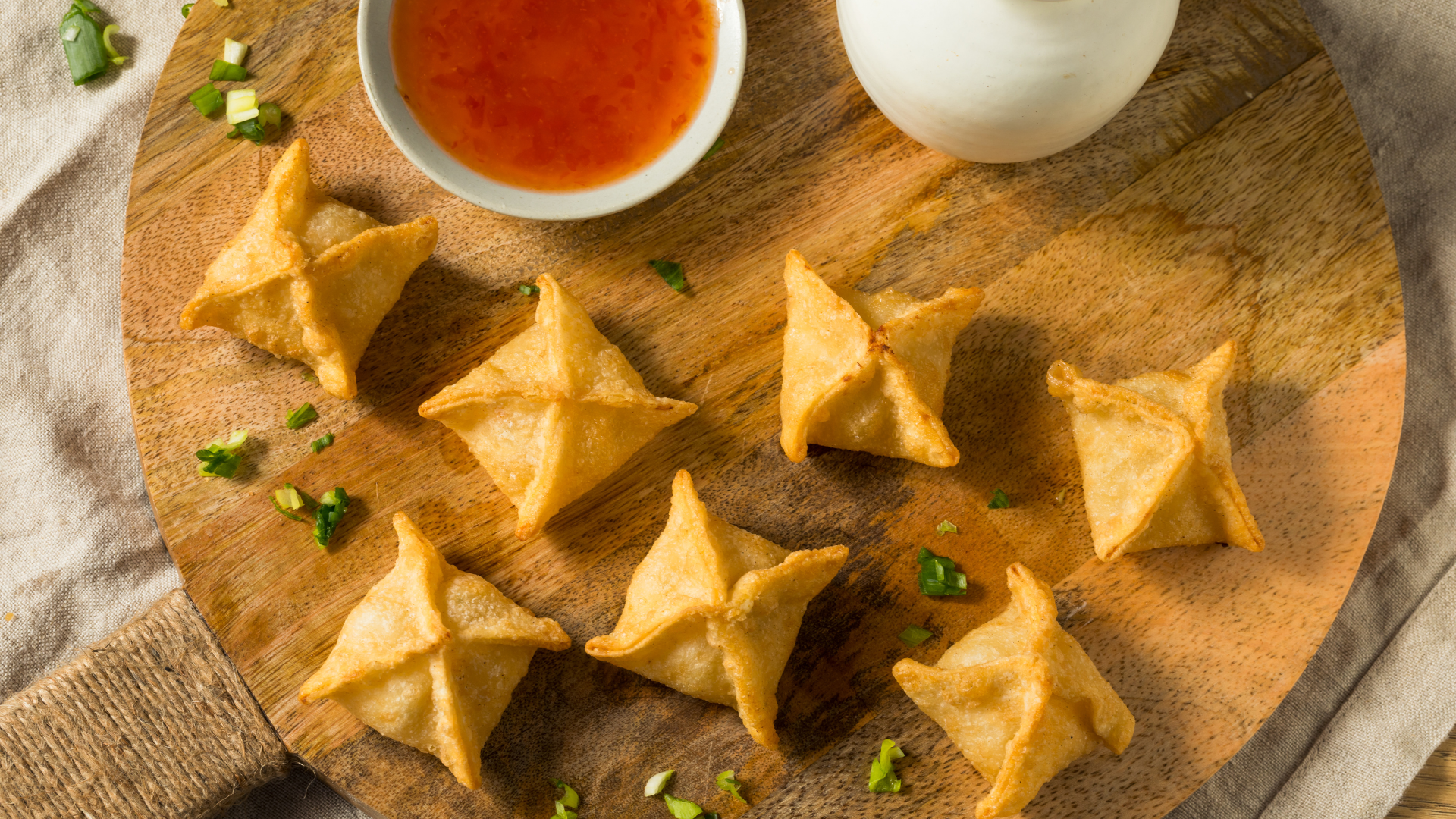 Light and Crispy Crab Cream Cheese Wontons