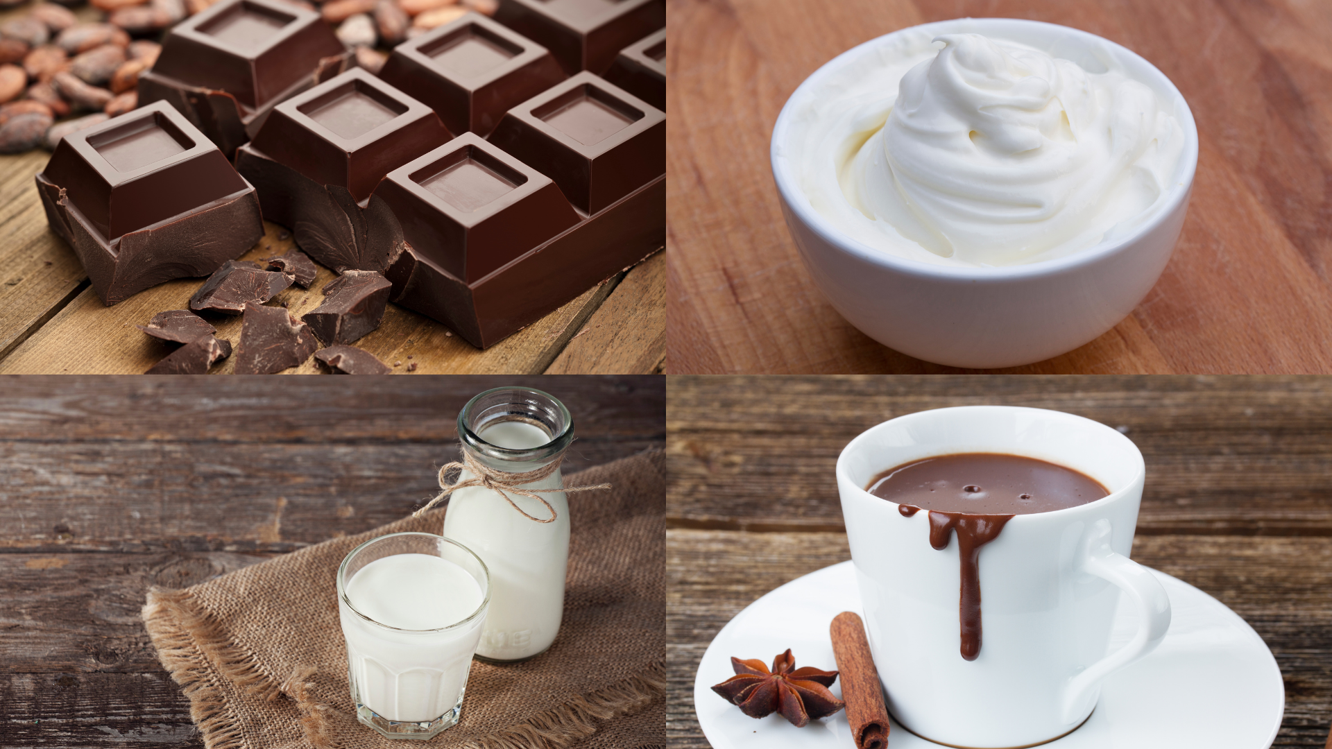 Ingredients&nbsp;of Frrrozen Hot Chocolate
