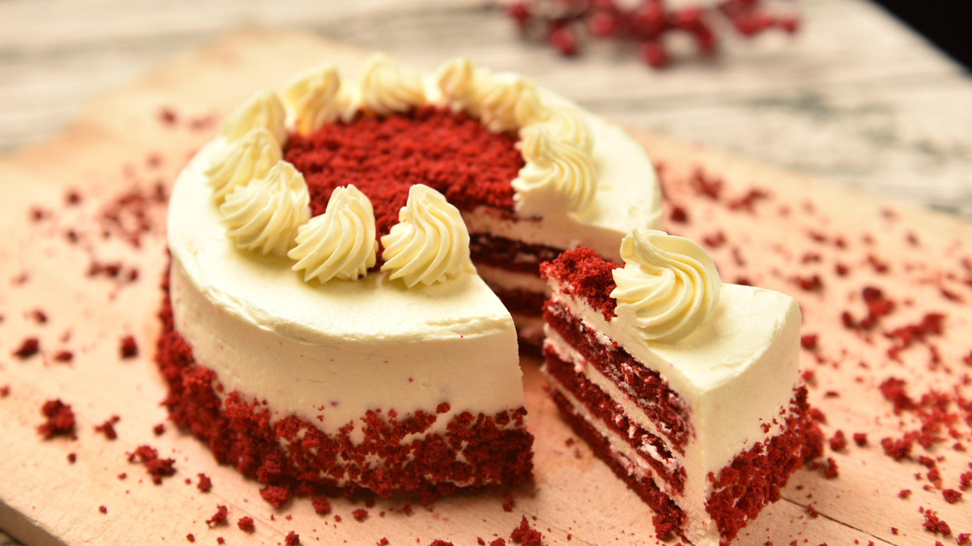 Whipped Cream Birthday Cake