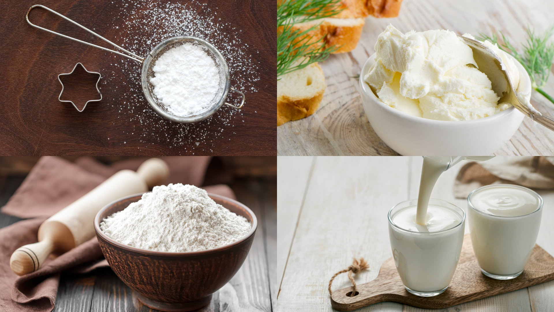 ingredients for Red Velvet Cake